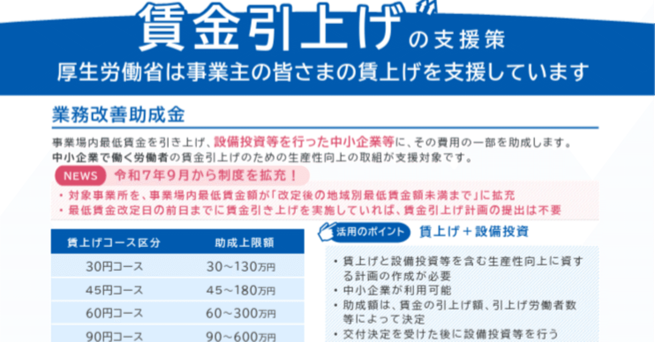 業務改善助成金 拡充」（厚生労働省）｜Dyresti