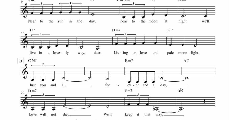 スタンダード曲を研究する 歌詞付き Vol 1 East Of The Sun And West Of The Moon 山田拓児 ジャズサックス Note