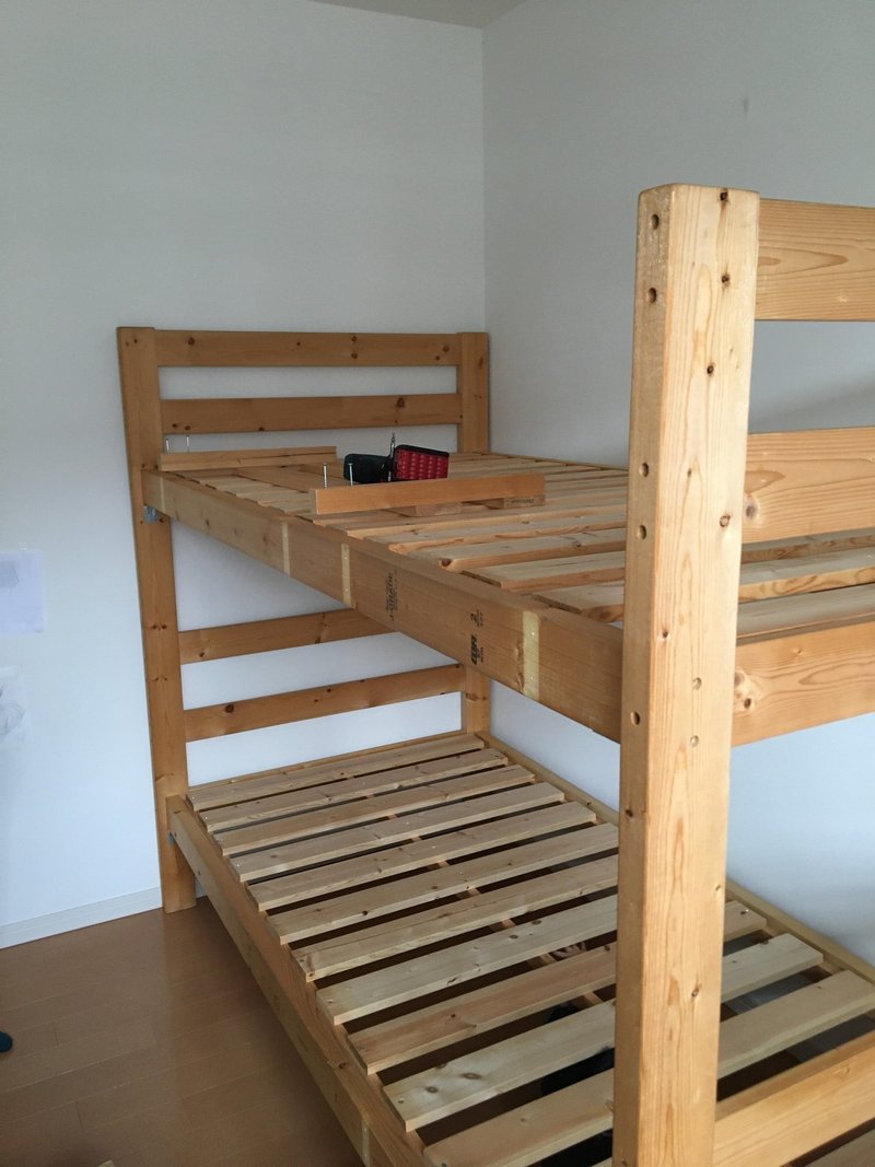 自作2段ベッド３年の経年変化 とまと Note