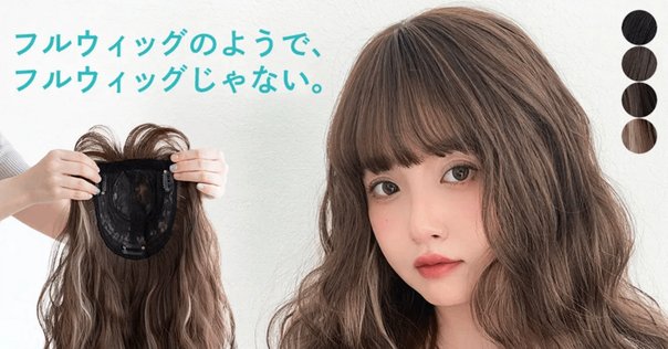 PESCA (ペスカ)ヘアメイト チャチャ 部分ウィッグ 白髪隠し特化型