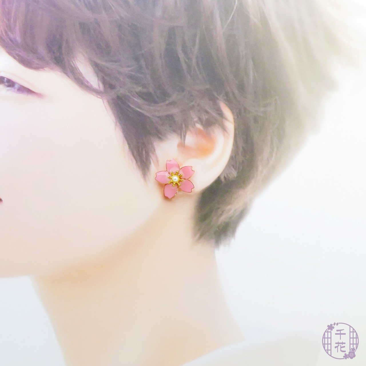 春色 桜イヤリング 千花 Chibana Note 春色 桜イヤリング 千花 Chibana Note