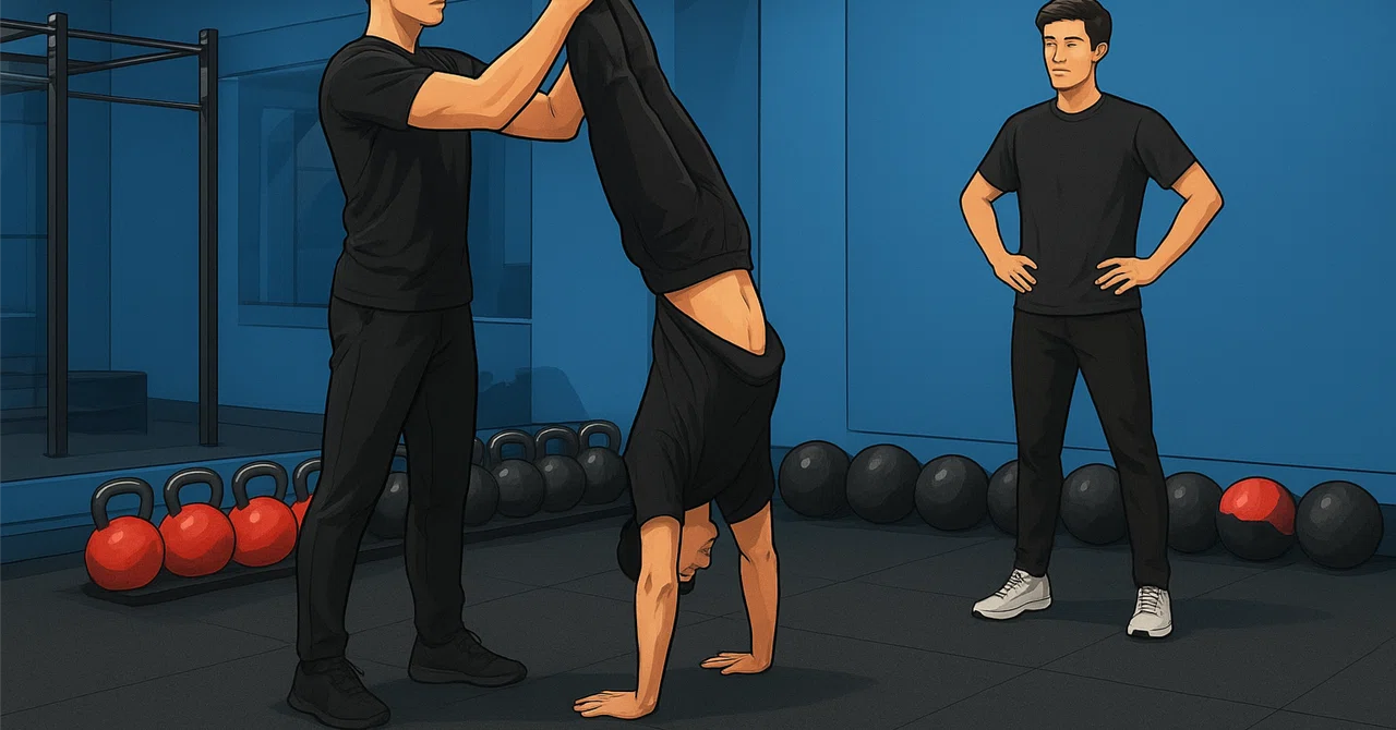 逆さの世界で、体幹を磨く｜FREELETICS GOALSジム（桜木町）