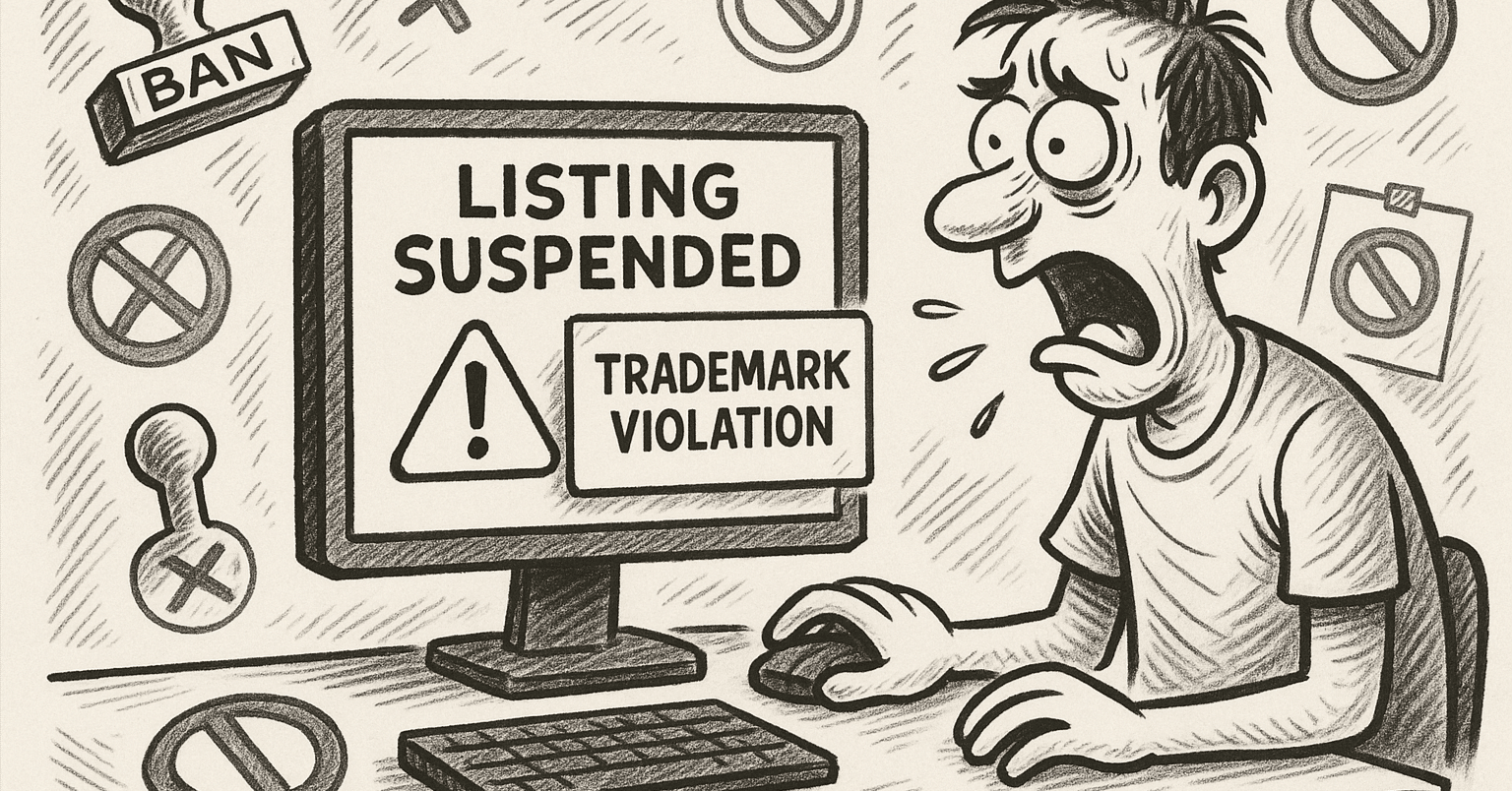 Amazon出品停止の事例：商標用語の無許可使用により出品停止された商品