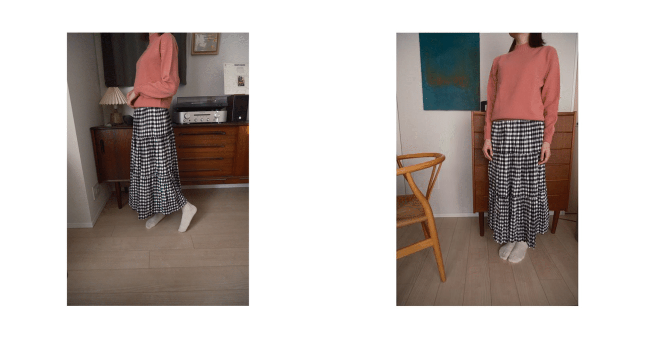 冬を彩る砂薔薇とモノトーンチェック