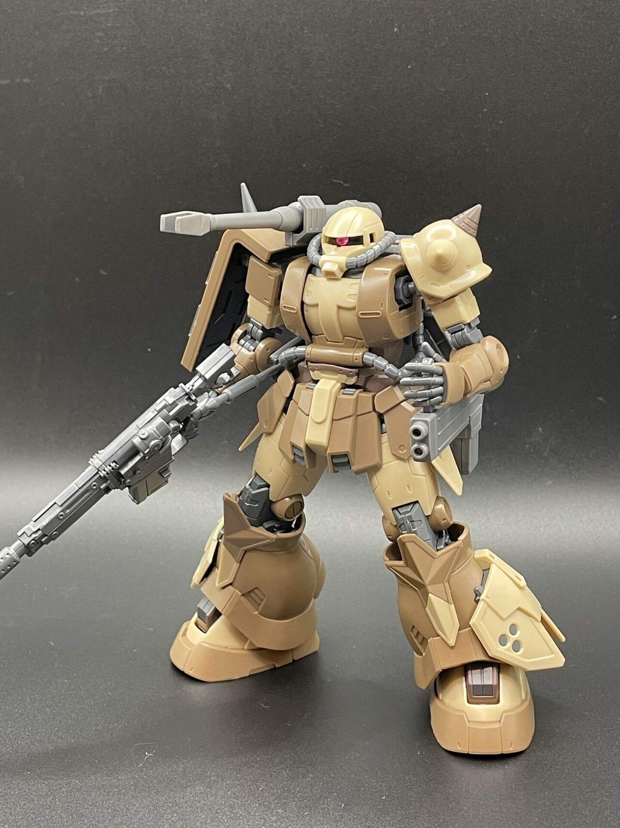 高機動型ザク地上用にキャノンを装備させたらカッコよかった件｜鍵山