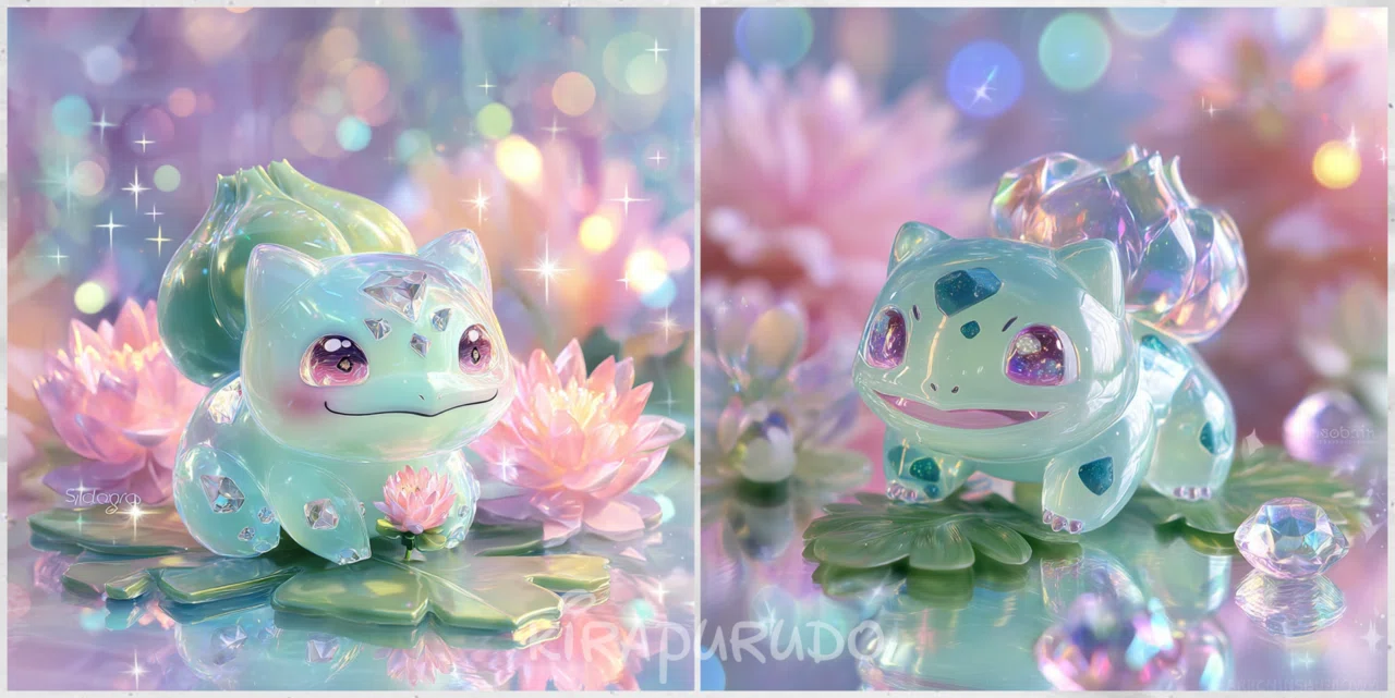 ポケモン初代御三家きらぷる変身 🌱🔥🐢プロンプト＆解説 🌸｜きらぷる