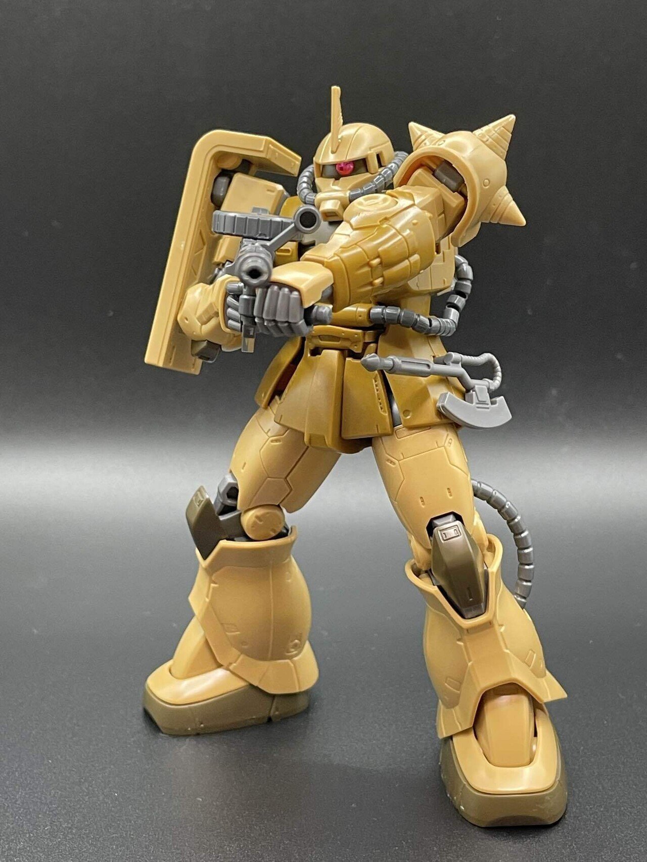 高機動型ザク地上用にキャノンを装備させたらカッコよかった件｜鍵山