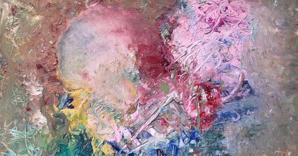 抽象画 アクリル絵具使用 Acrylic abstract painting tutorial - アクリル絵の具を使った