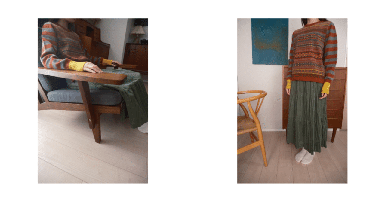 冬を彩る名門ニットとミリタリースカート