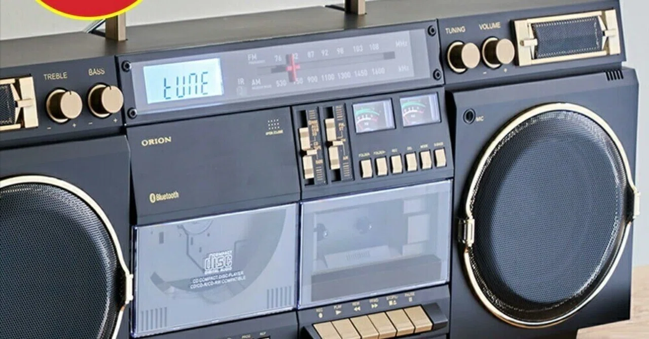 長期保証付】ORION SCR-B9 ブラック Bluetooth搭載CDステレオラジオ 