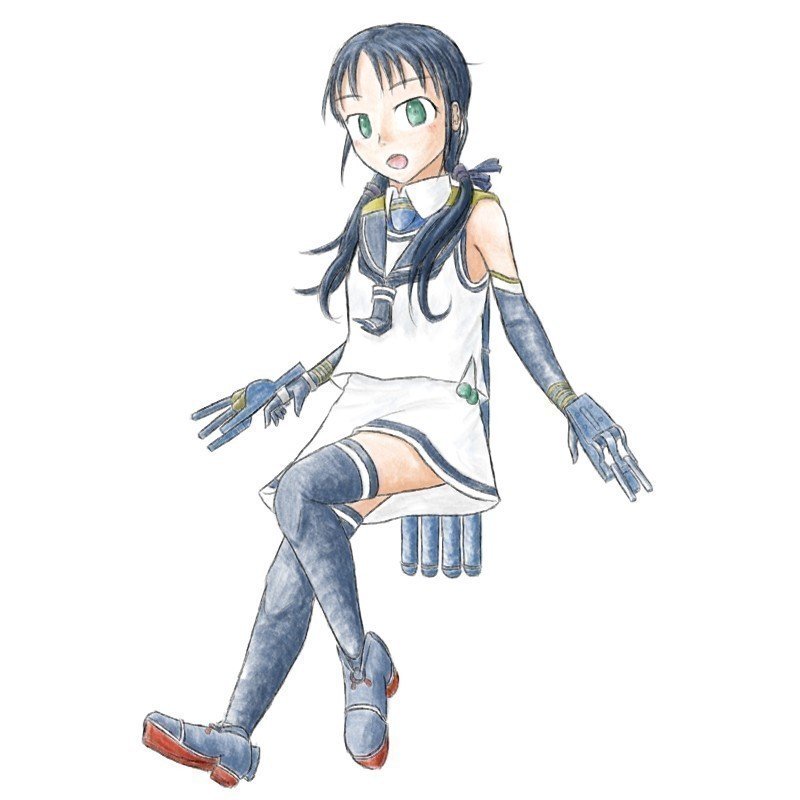 五月雨 涼風 新規立ち絵 Nishiwaki Note