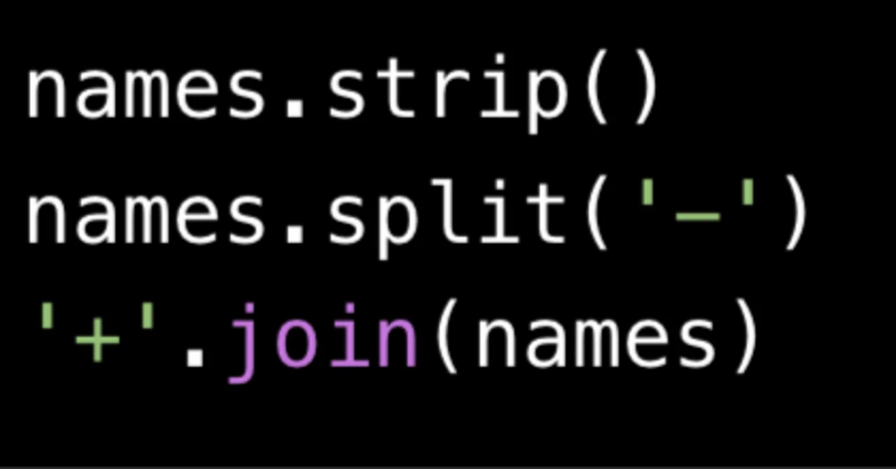 strip, split, join|python初学者向け辞典
