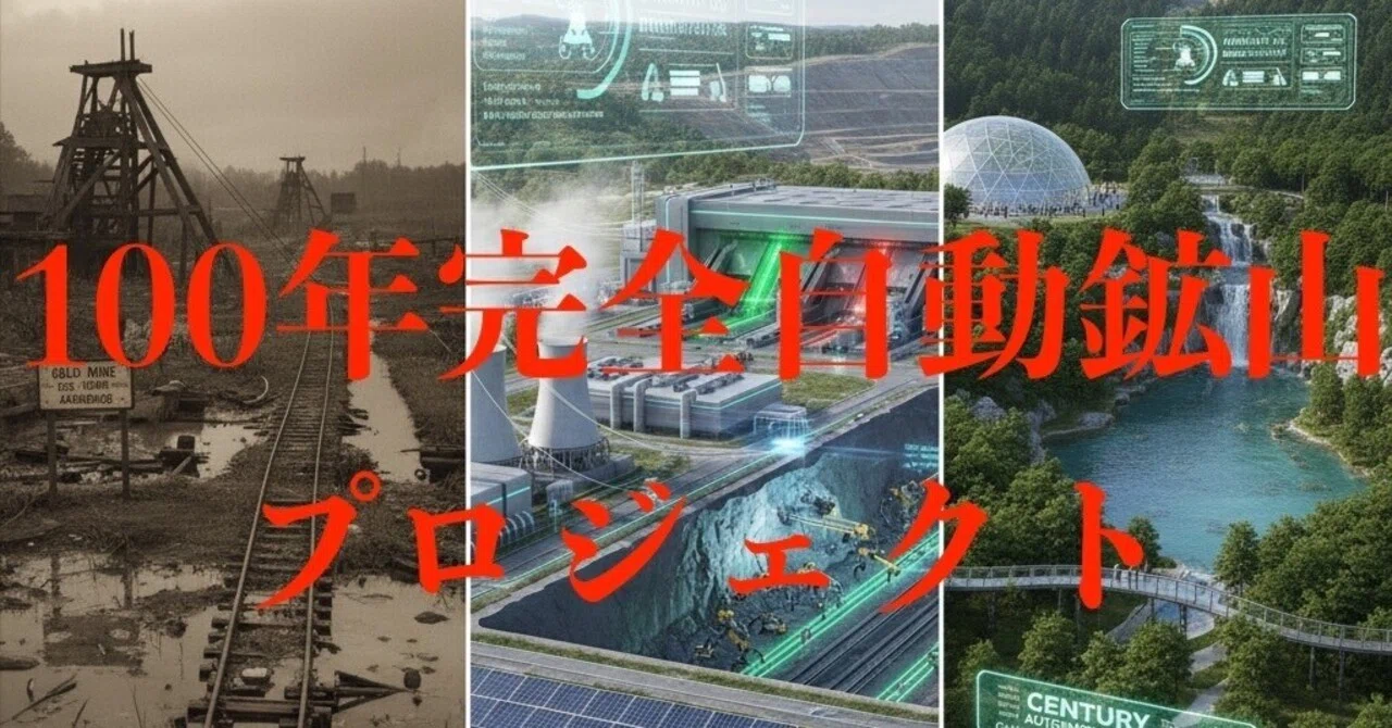 100年完全自動鉱山プロジェクト｜Toshikazu Numano