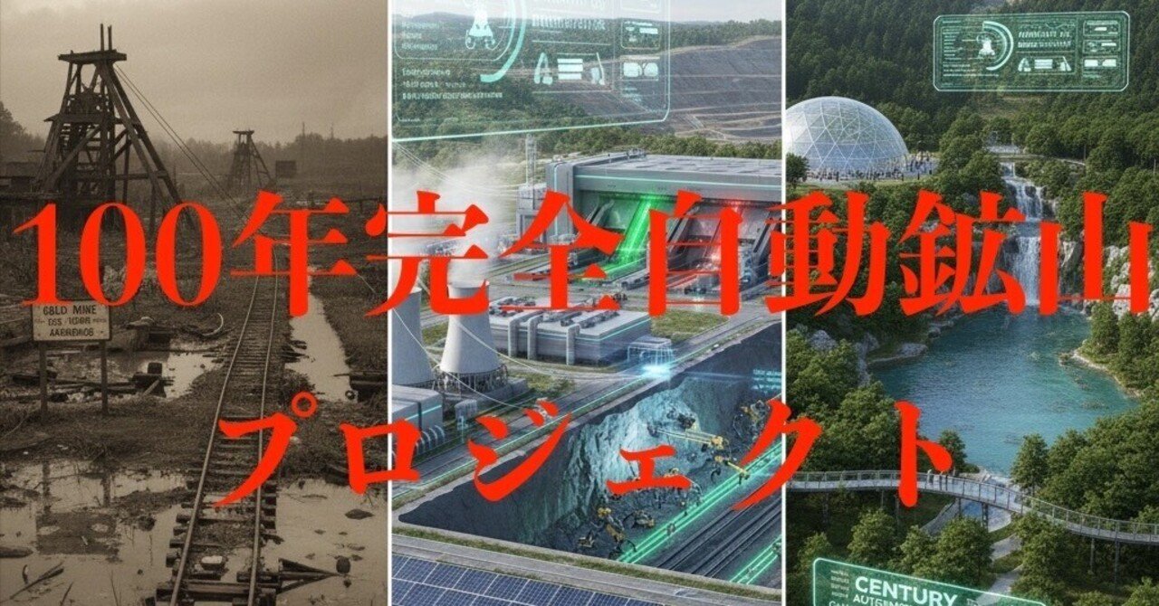 100年完全自動鉱山プロジェクト｜Toshikazu Numano
