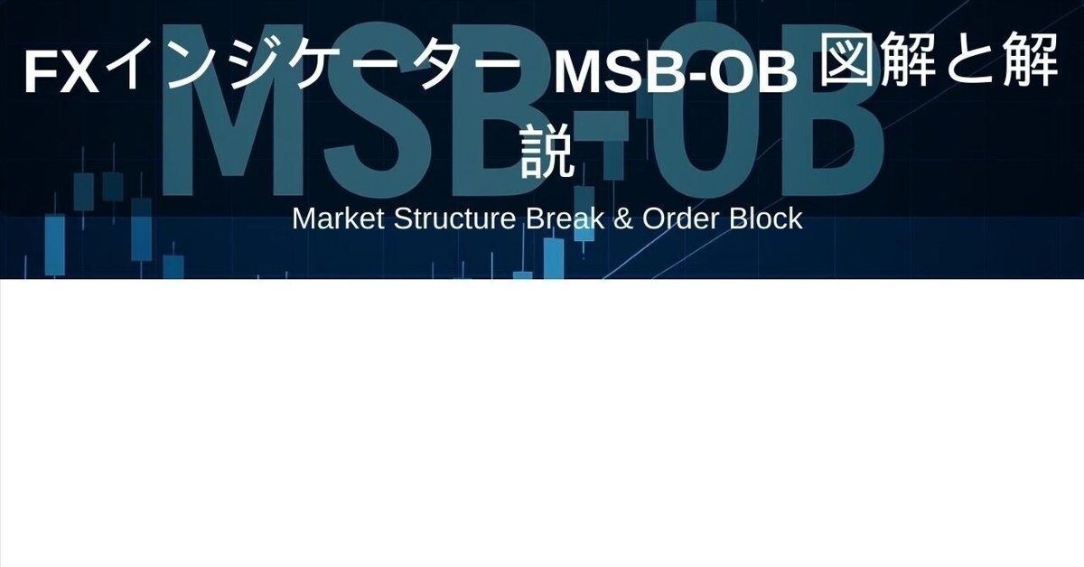 FXインジケーターMSB（Market Structure Break）-OB（Order Block）の