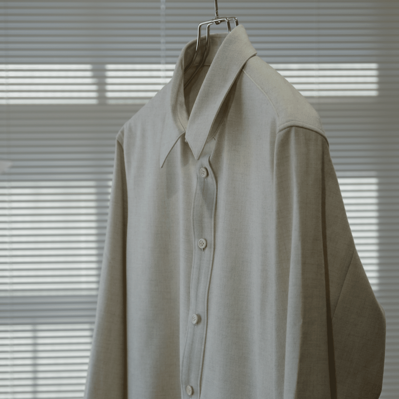 山内 ノーミュールシングウールシャツ 山内 ブルーフォックス×ノーミュールシングウール・スタンダードシャツ