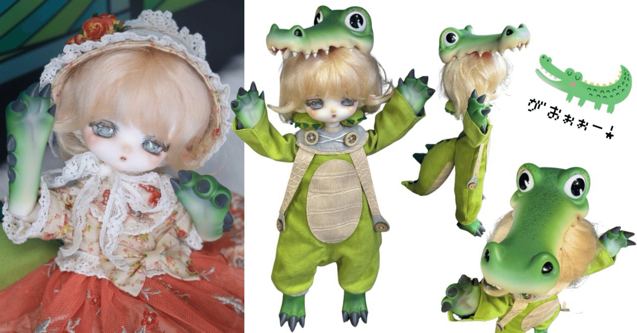 Coral Reef Doll🐊ワニの子🐊Crocodile Bobbyかわい過ぎて…心が