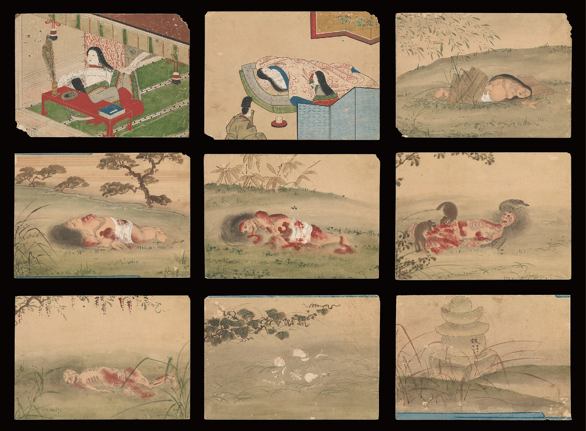 恐ろしくも美しい九相図｜長澤翼(Tsubasa Nagasawa)