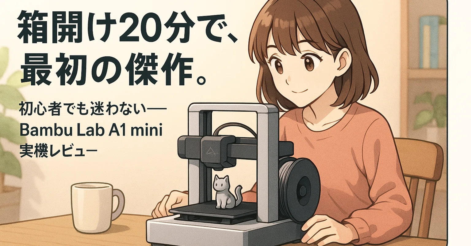 実機レビュー】Bambu Lab A1 mini が私の時間を奪った話。―なぜ、3D