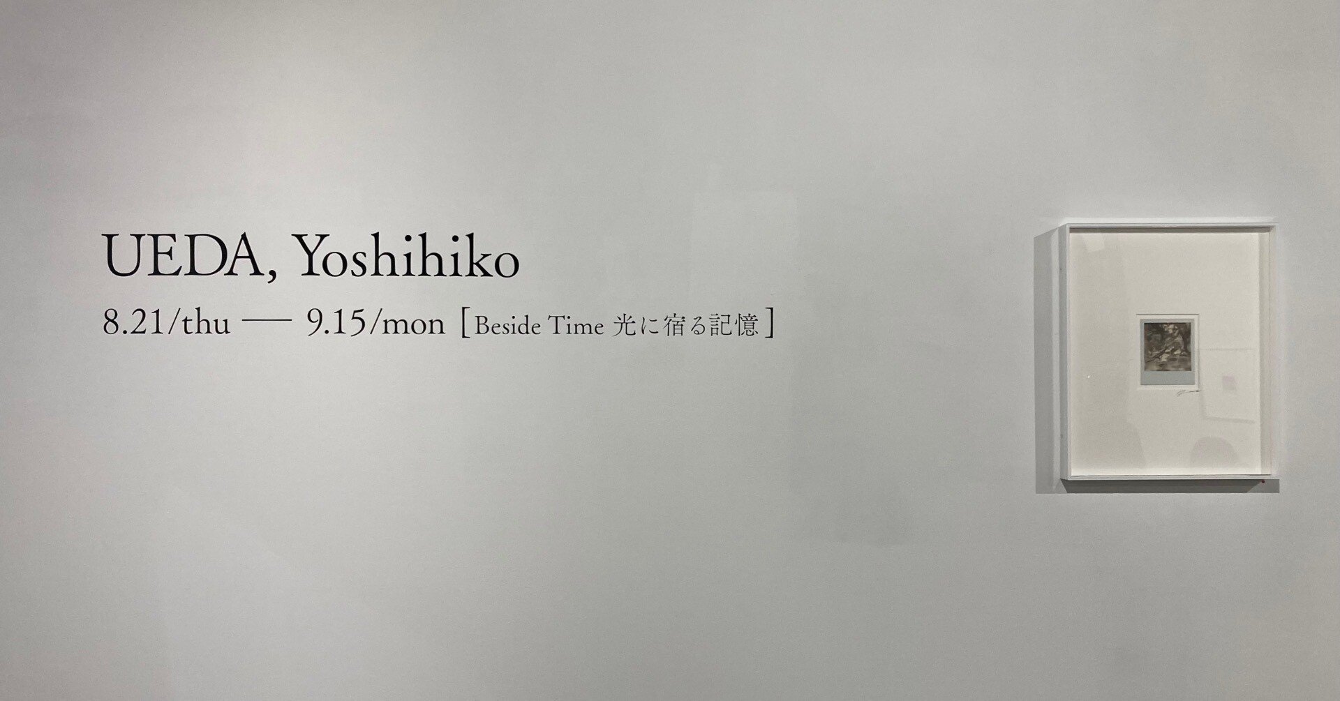 上田義彦 個展 「Beside Time 光に宿る記憶」｜Mina Terada / 元KIGI