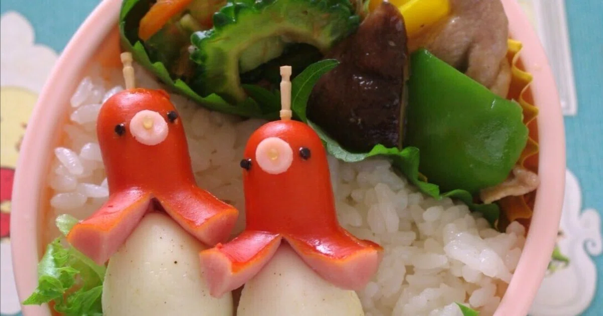 Crusifix Incision Octopus Sausage Bento (Character Bento) 45|akinoichigo/お弁当作家・キャラ弁作家