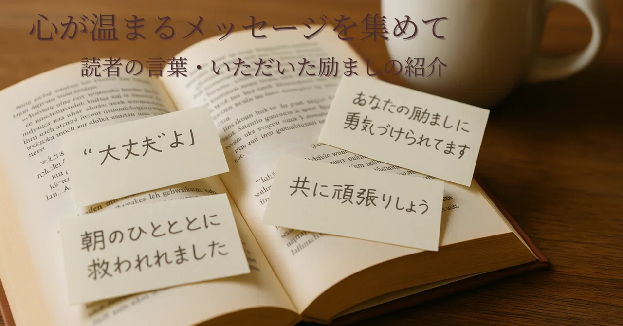 心が温まるメッセージを集めて 読者の言葉・いただいた励ましの紹介|ゆるりと日和