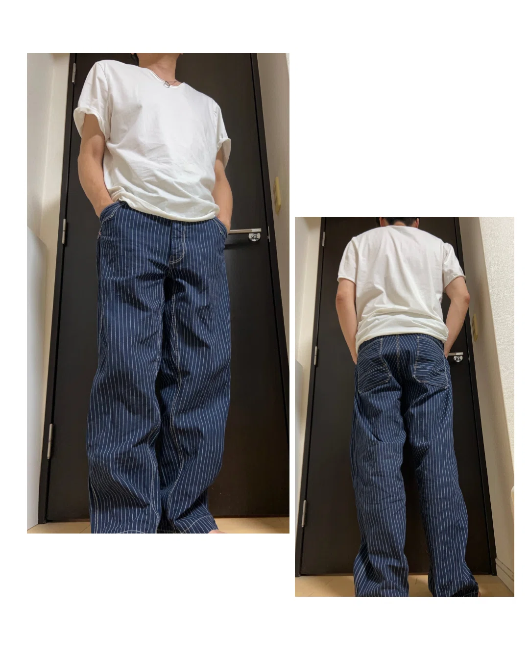 Schott ヒッコリーコーデ デニムパンツ ヒッコリーデニム アメカジ