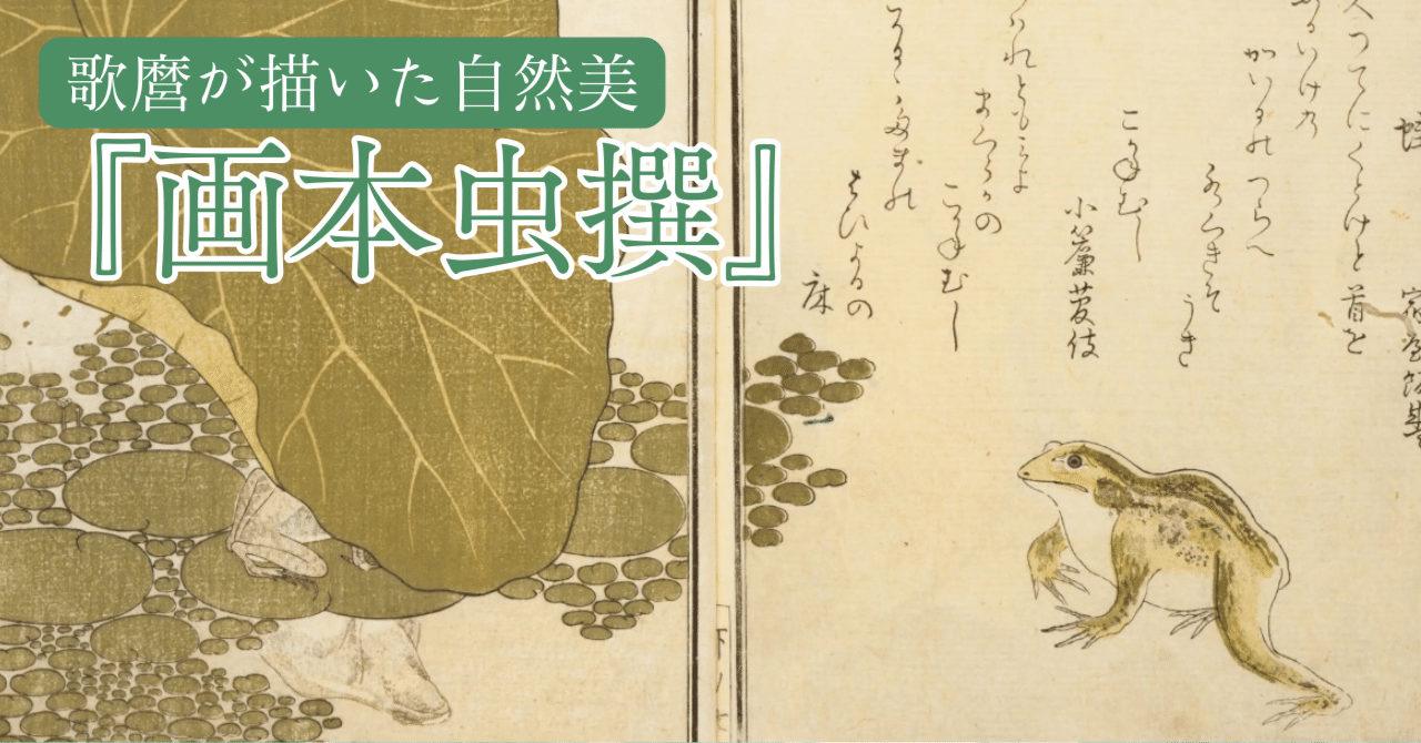 大河べらぼうで話題！歌麿の自然美の極致『画本虫撰』とは？｜大和愛