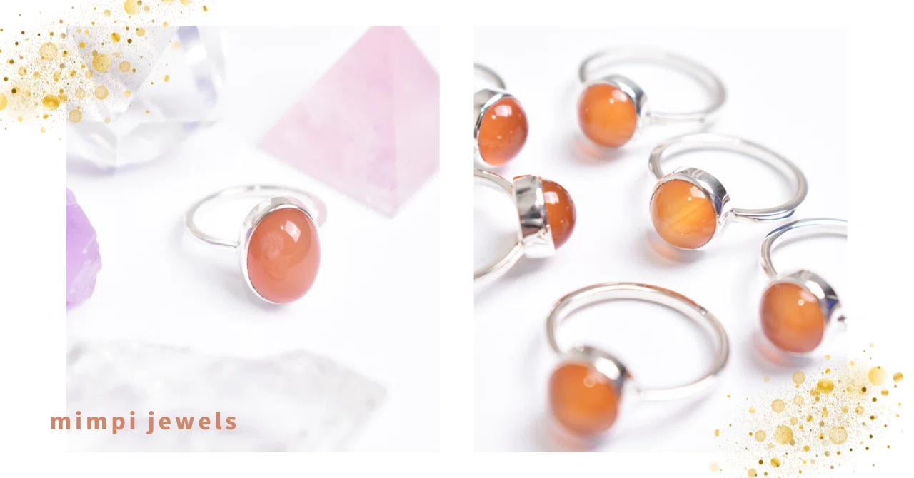 気分を明るくしてくれるオレンジ色の天然石アクセサリー｜mimpijewels