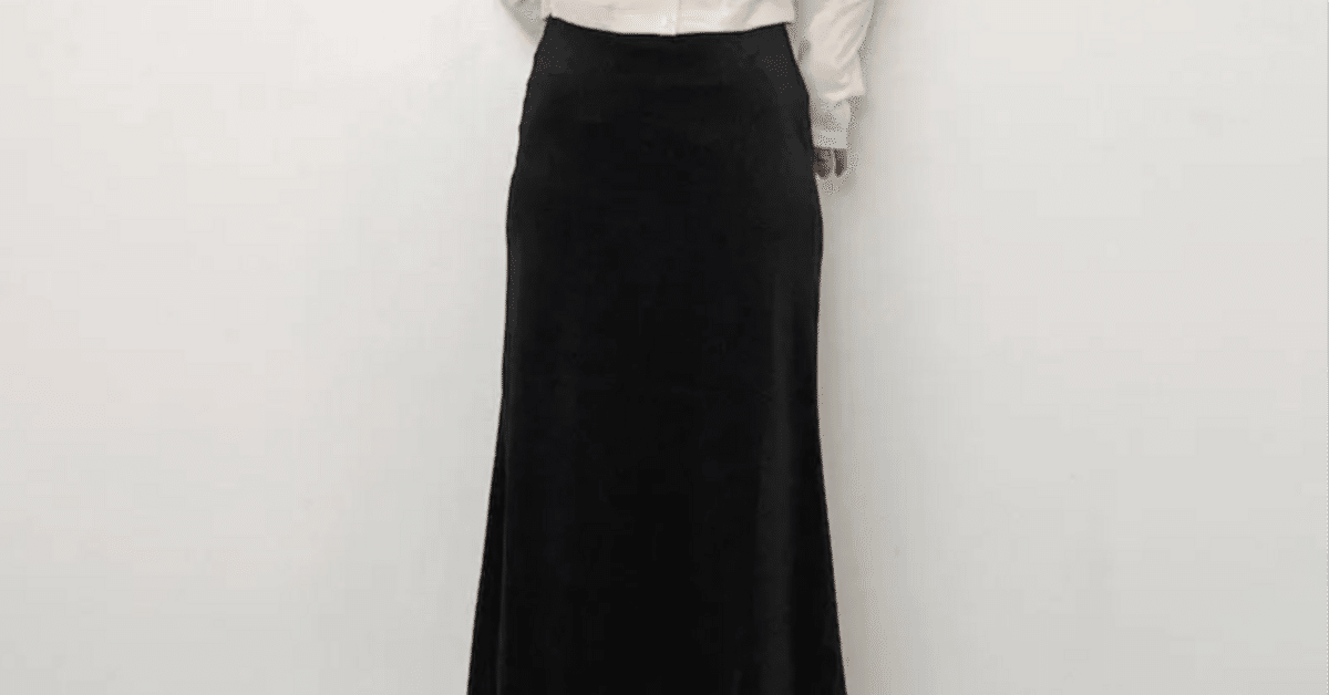 アメリ　BEAUTY MERMAID VELOUR SKIRT ベロアスカート黒 セール】BEAUTY MERMAID VELOUR SKIRT（スカート）｜Ameri