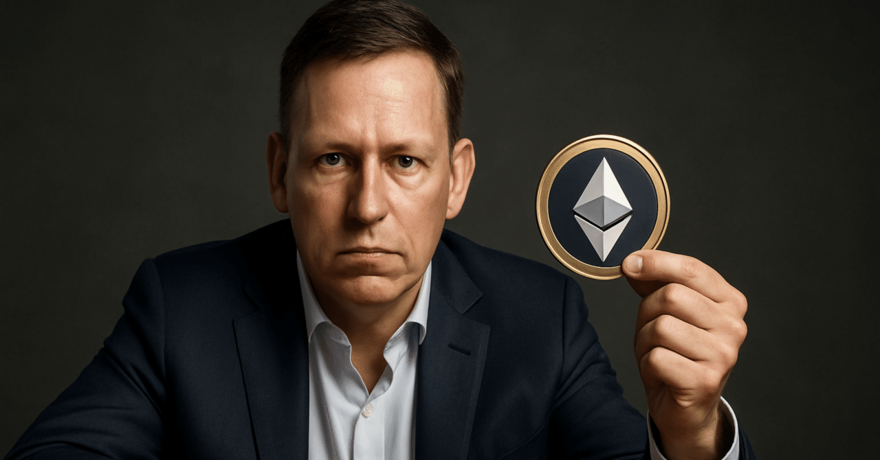 BMNR ピーター・ティールはイーサリアムに賭けた。それは、単なる投機ではない。未来の金融をハックする壮大なゲームの始まりだ。｜AIメタトレンド投資  HACK TO THE FUTURE