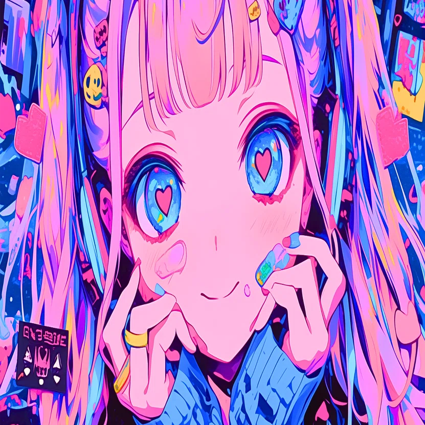 Popping Hearts Overflow【画像生成AI＋4コマ漫画】｜Alpaka