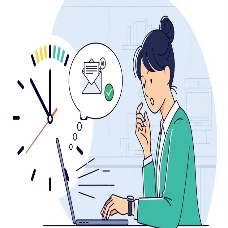 AI時短術】5分かかっていた「丁寧な催促メール」、30秒で作成しません 