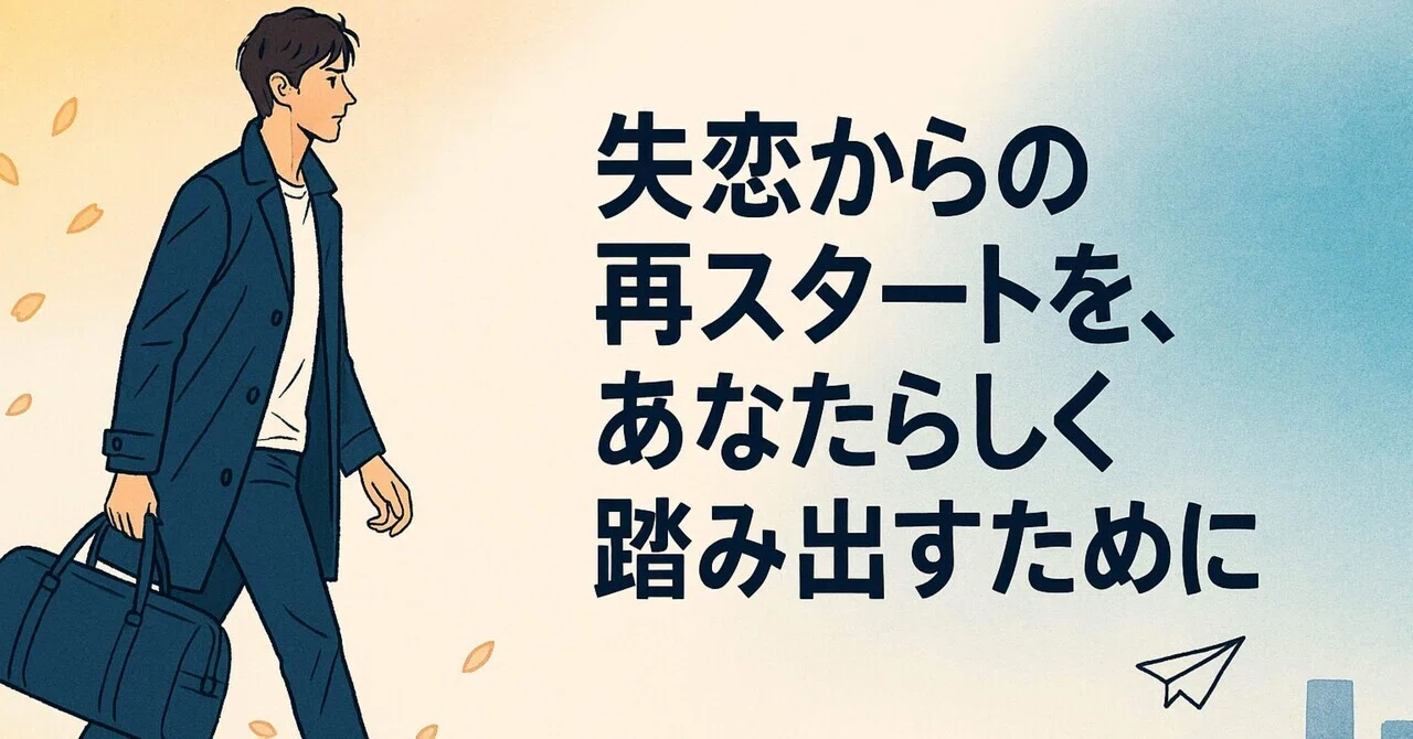 失恋からの再スタートを、あなたらしく踏み出すために｜しらいし 