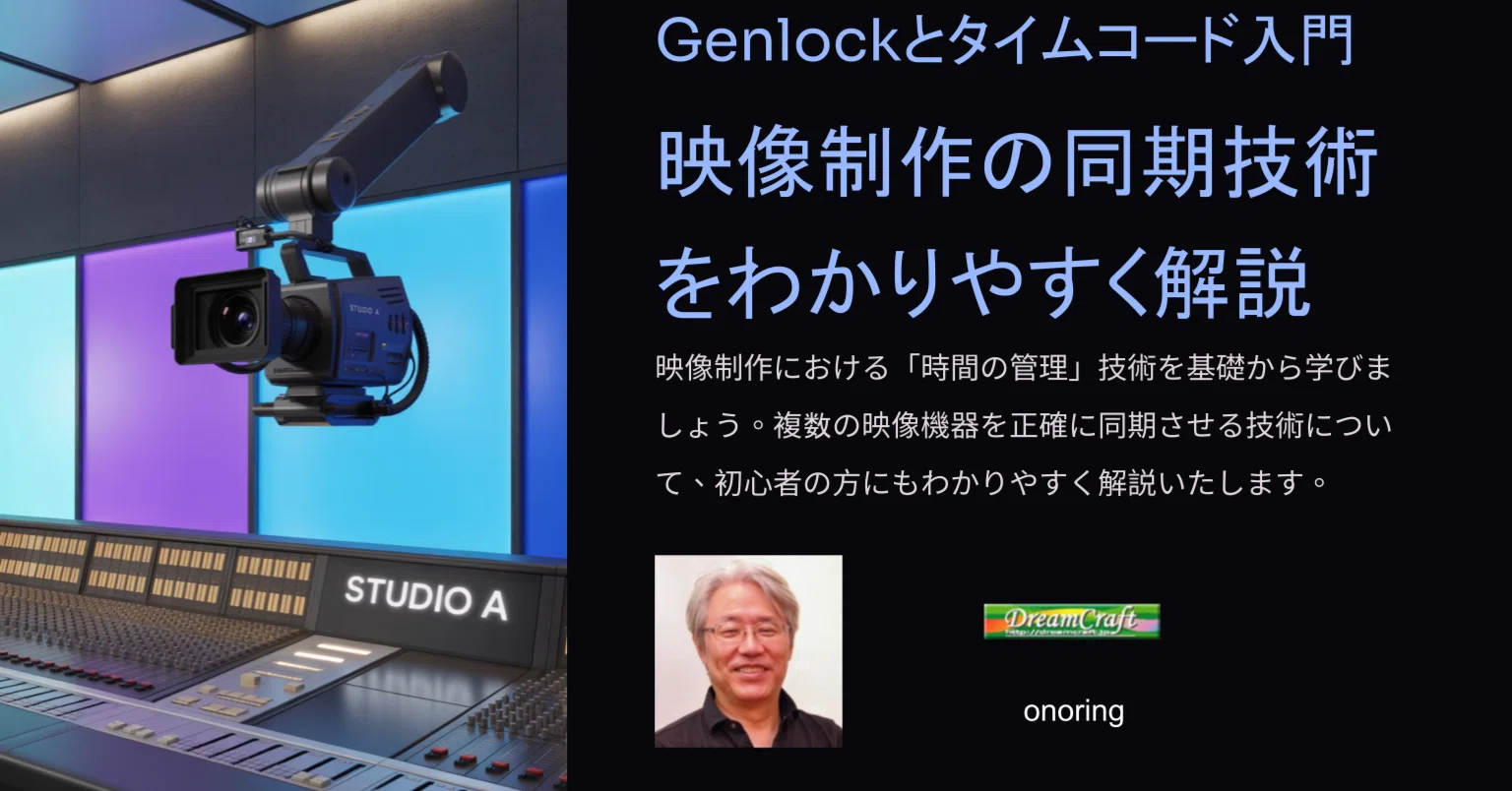 Genlockとタイムコード入門 映像制作の同期技術をわかりやすく解説｜お