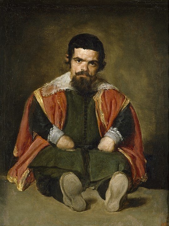 539px-Velázquez_–_Bufón_don_Sebastián_de_Morra_(Museo_del_Prado,_c._1645)セバスチャン・デ・モラ