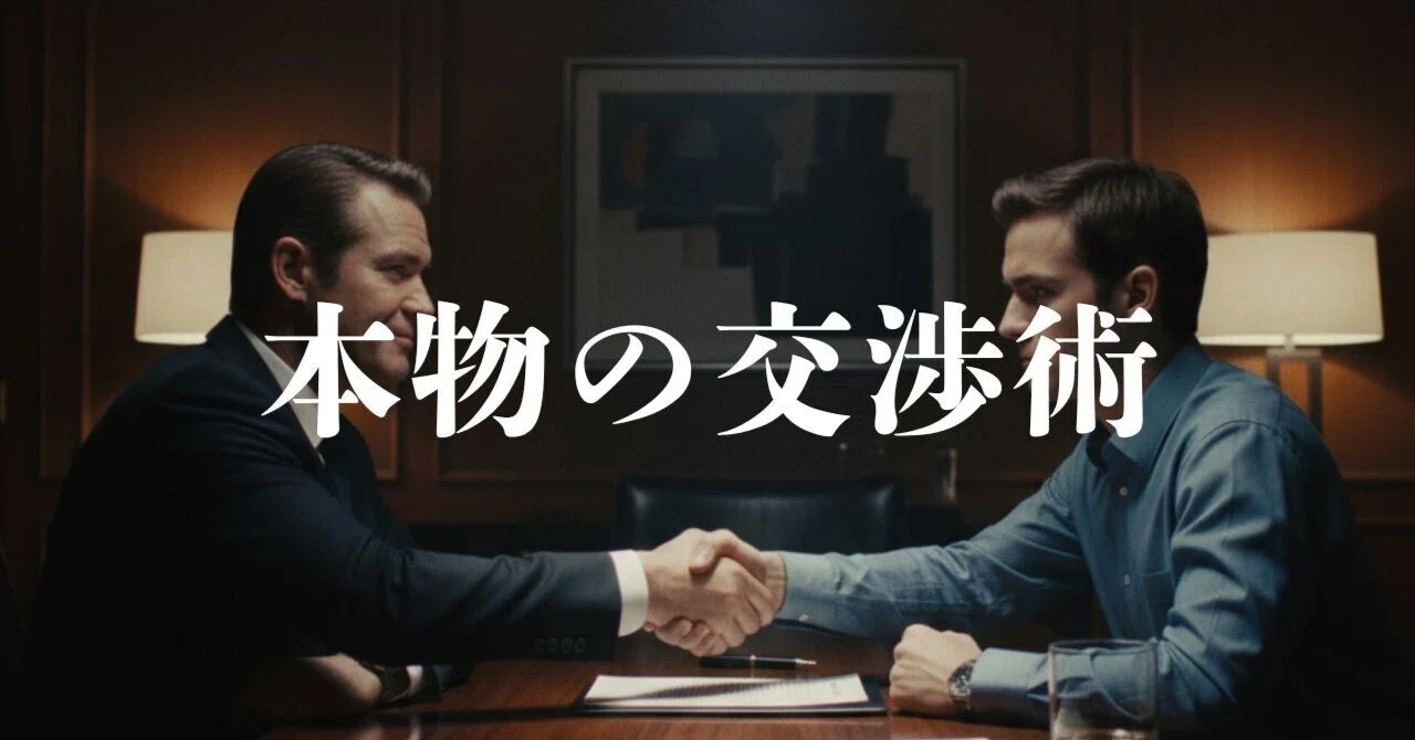 交渉が苦手だった私が『本物の交渉術』で学んだ「相手に勝たせる」技術 