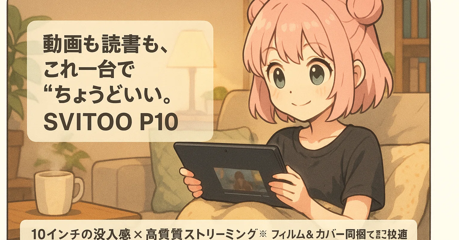 私が高いタブレットを買うのをやめた理由 ― 1万円台のSVITOO P10が私の