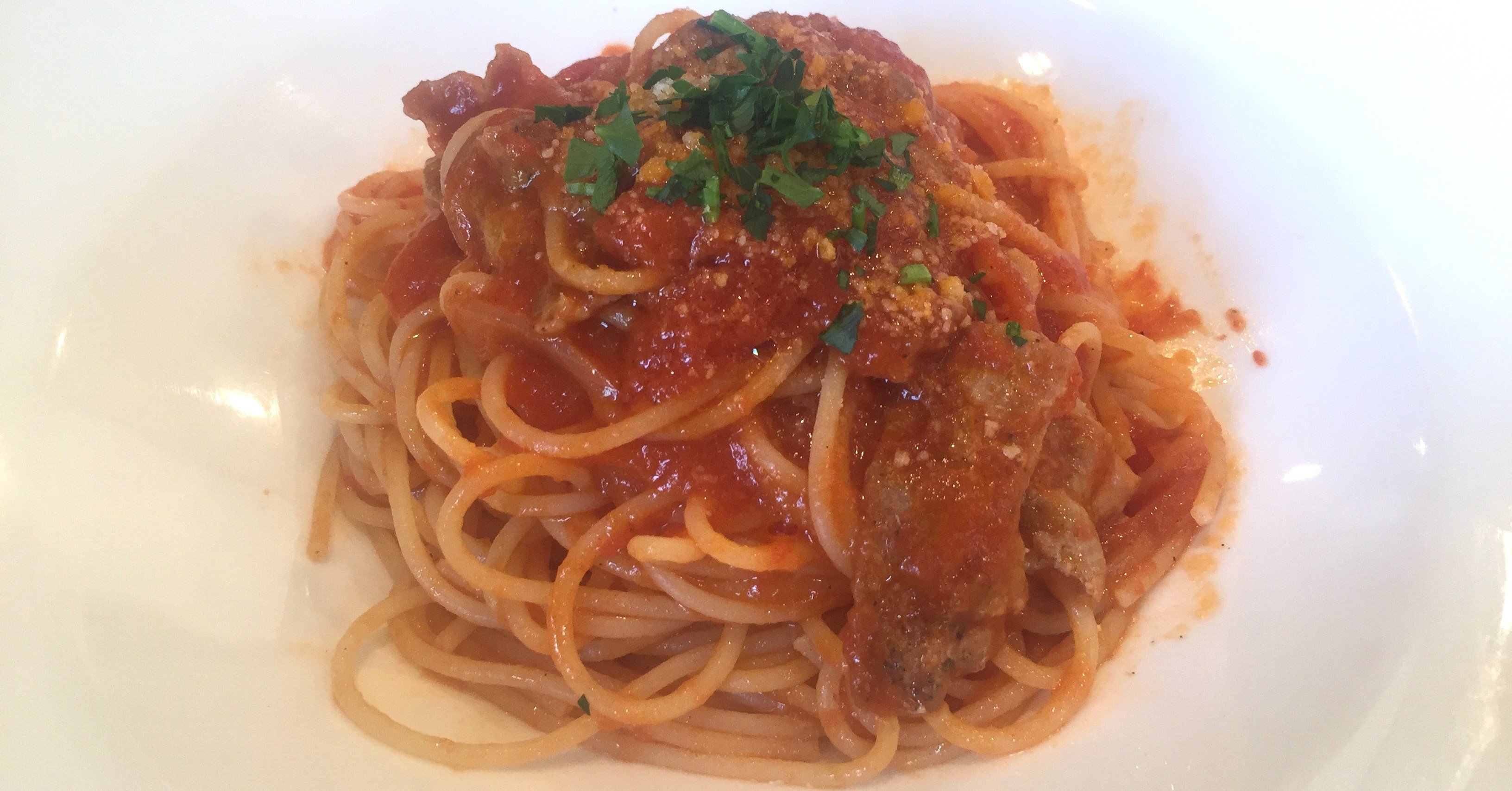 駅を出て1分で、極上パスタにたどりつく。「アルデンテ」＠山梨県山梨