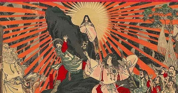 森の書道　八百万の神様の内の森の神様 森の書道八百万の神様の内の森の神様