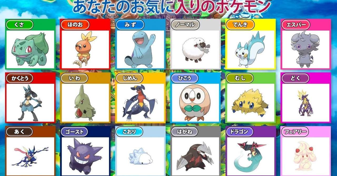 小学生だった私が大人に成長して変わった ポケモンの好み Miime Note
