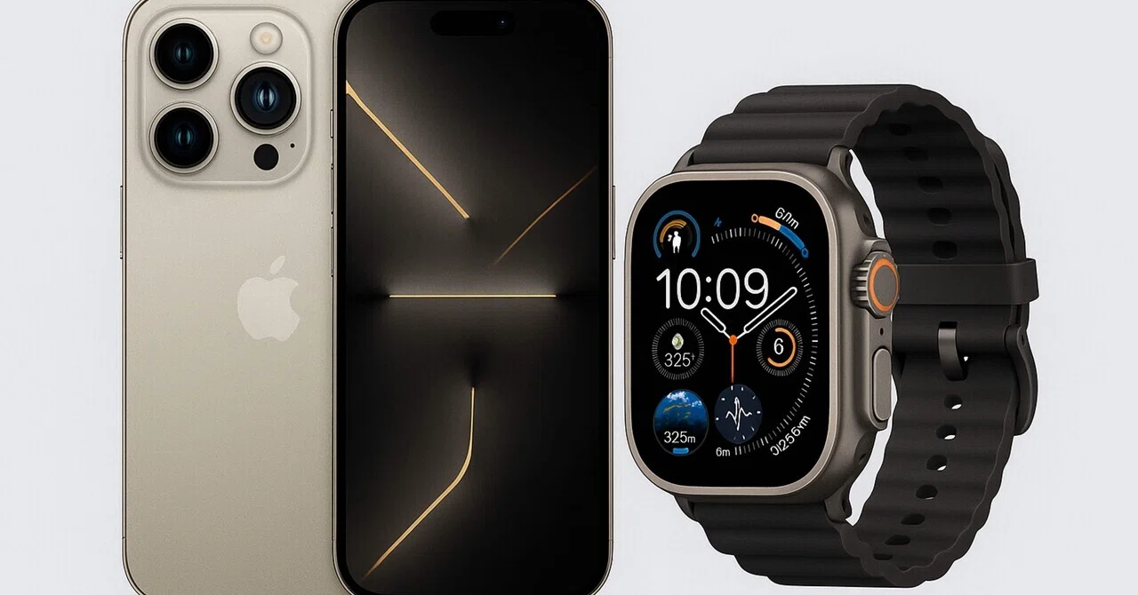私のiPhone 16 Pro と Apple Watch Ultra 2ドコモ「いつでもカエドキ 