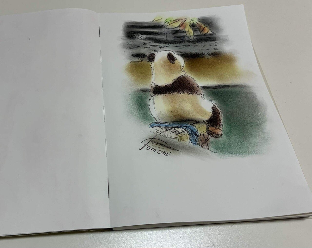 初パステル着彩スケッチ｜智美さんの美術室