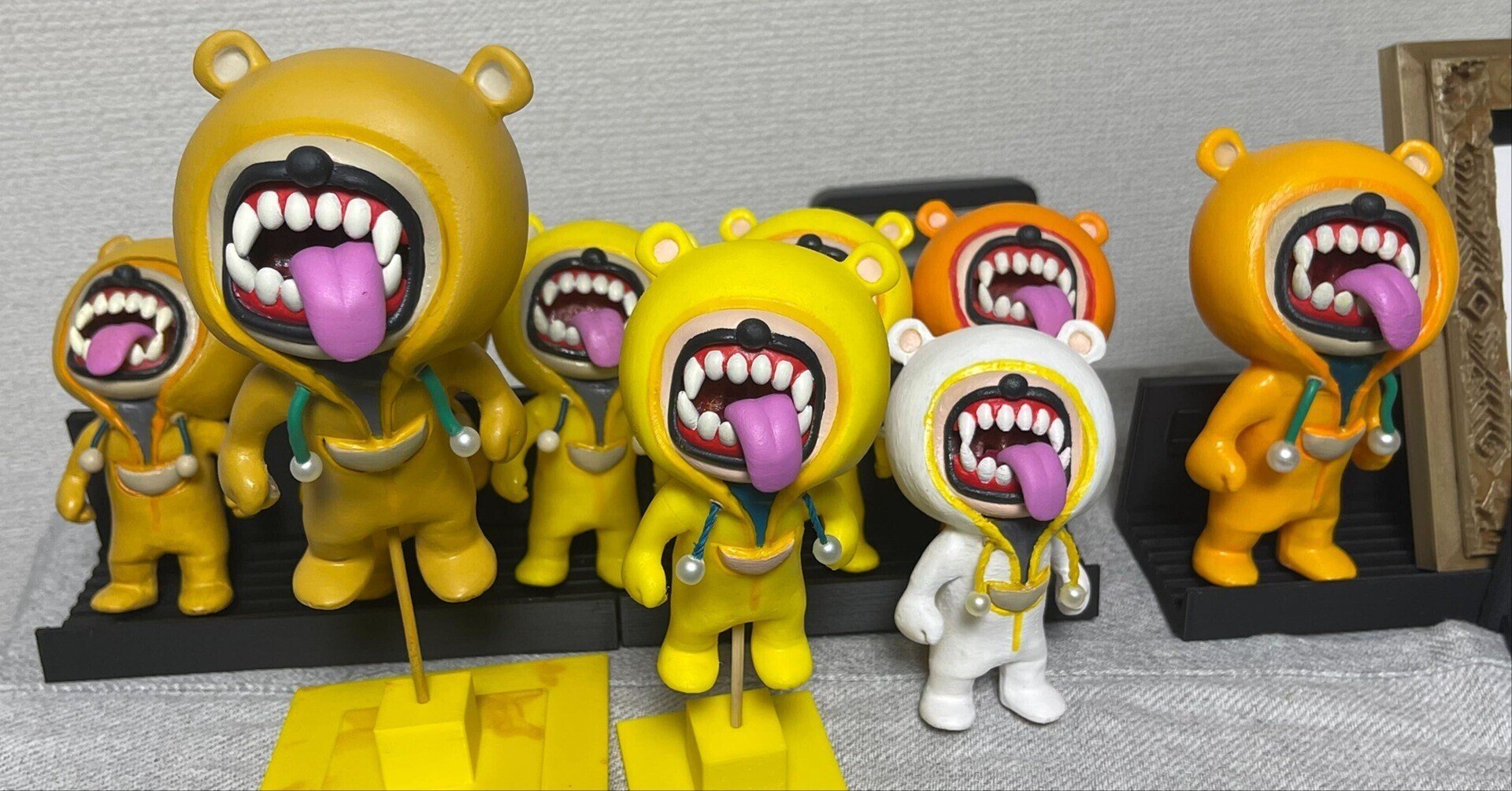 販売用クマームフィギュア作成記＃24 完成｜🐻クマーム🍕と楽しい
