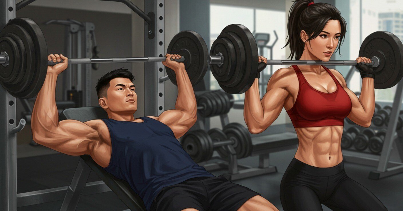 カップル向け】二人で楽しく筋トレを続けるためのアイデア集｜筋