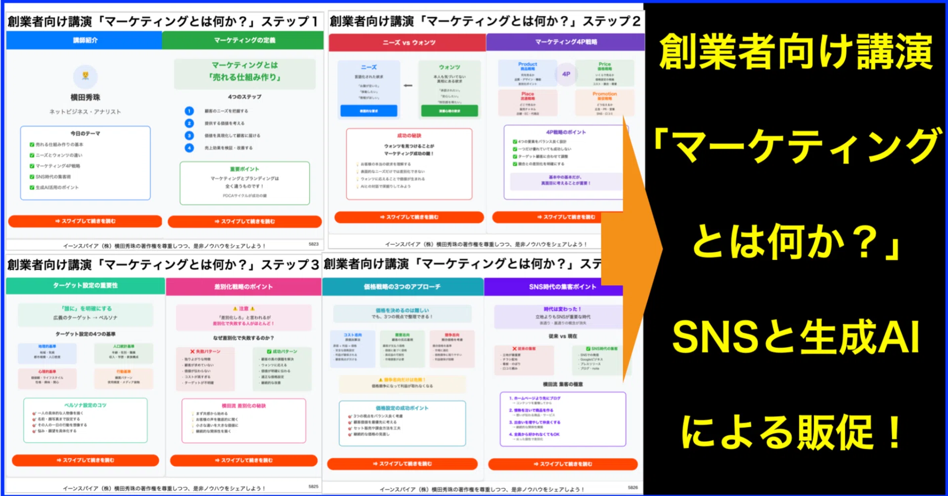 創業者向け講演｢マーケティングとは何か？｣SNSと生成AIの販促｜(新潟県