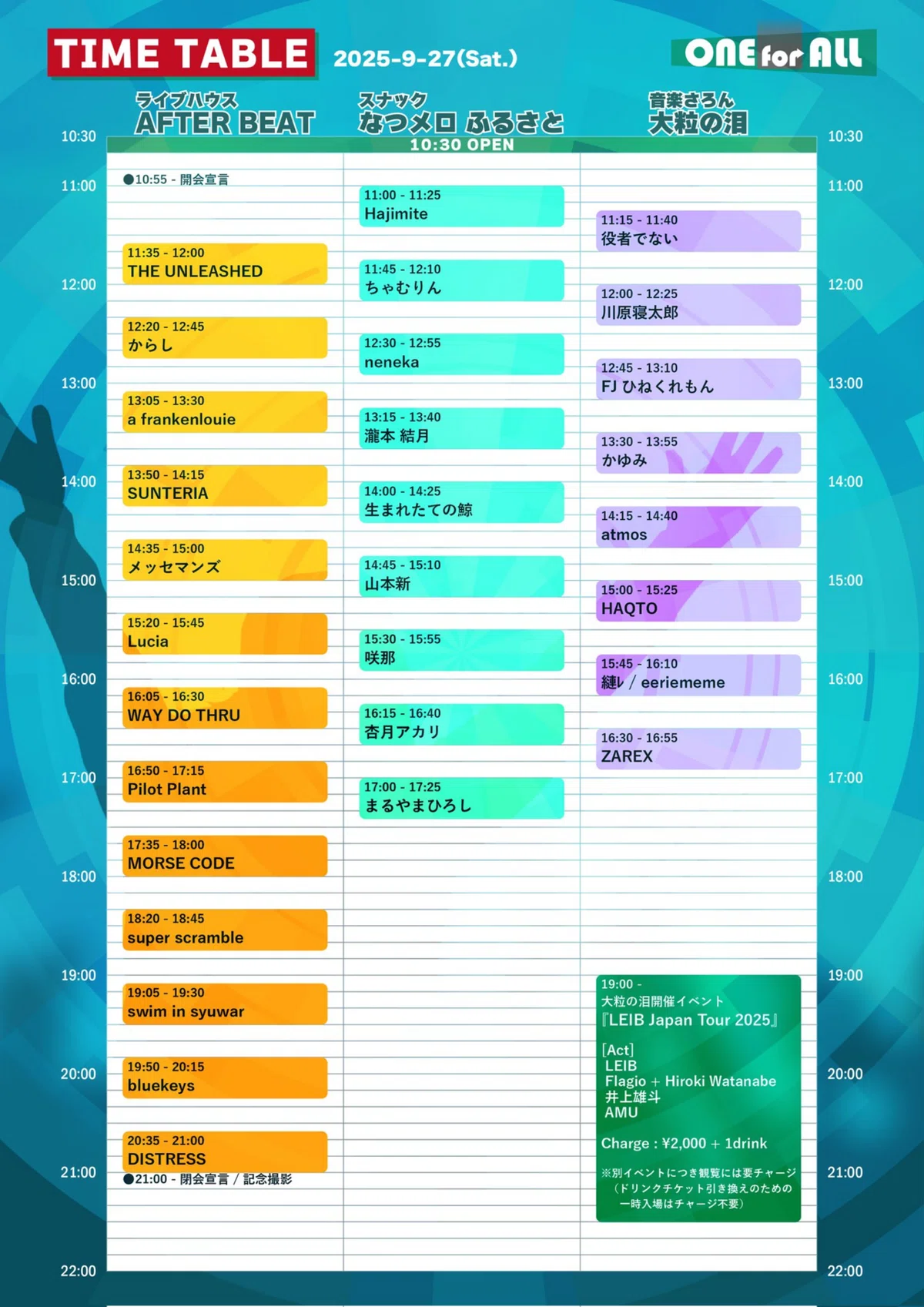 [Announcement] 2025/9/27 (Sat) Kyoto AFTER BEAT｜THE UNLEASHED