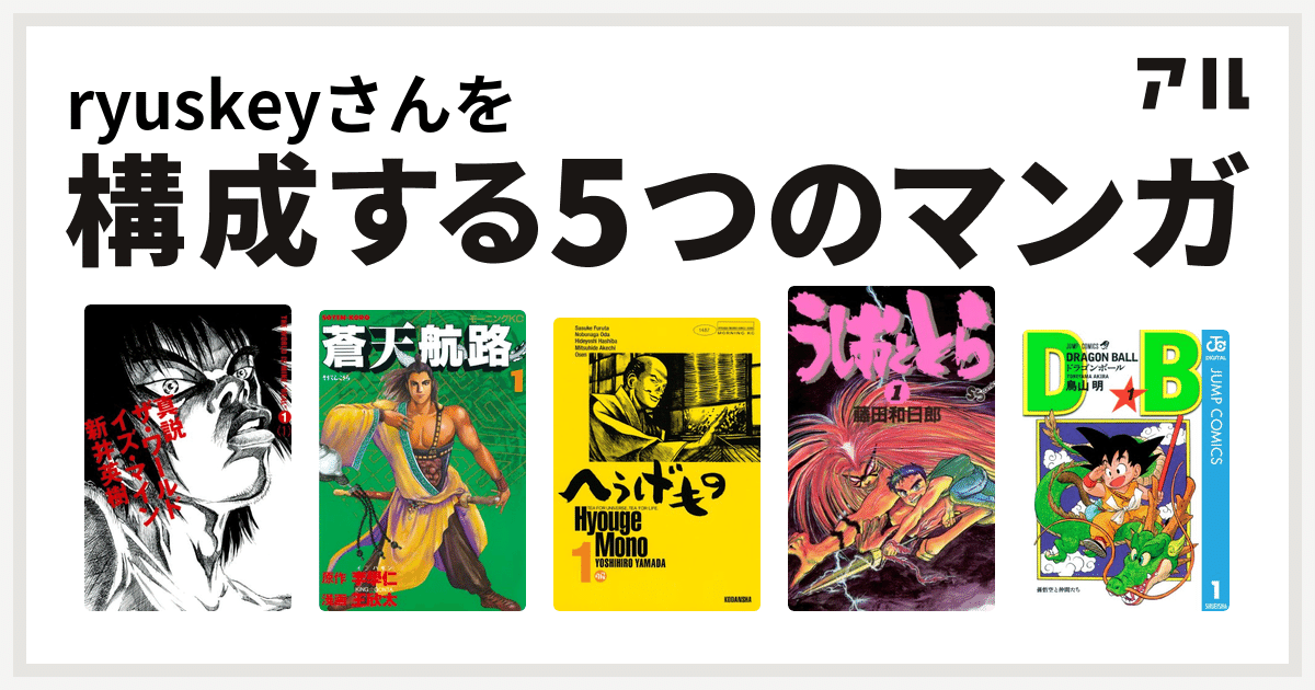 私を構成する5つのマンガ R Y U S K E Y Note 私を構成する5つのマンガ R Y U S K E Y Note