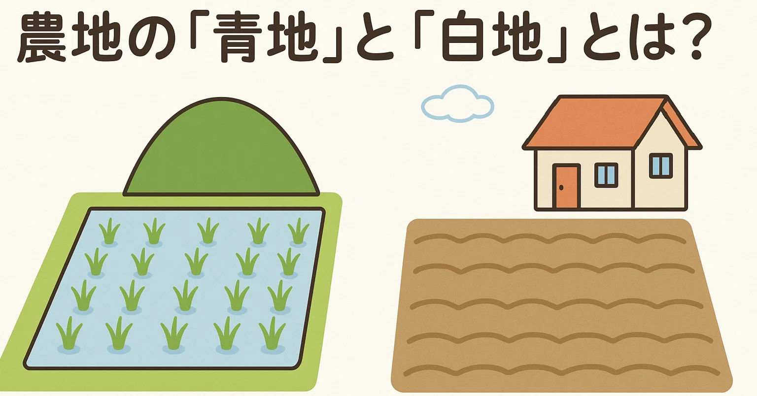 農地の「青地」と「白地」とは？ 分かりやすく解説｜あどれす (久留米 