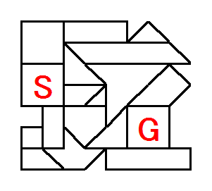 四角渡り迷路例